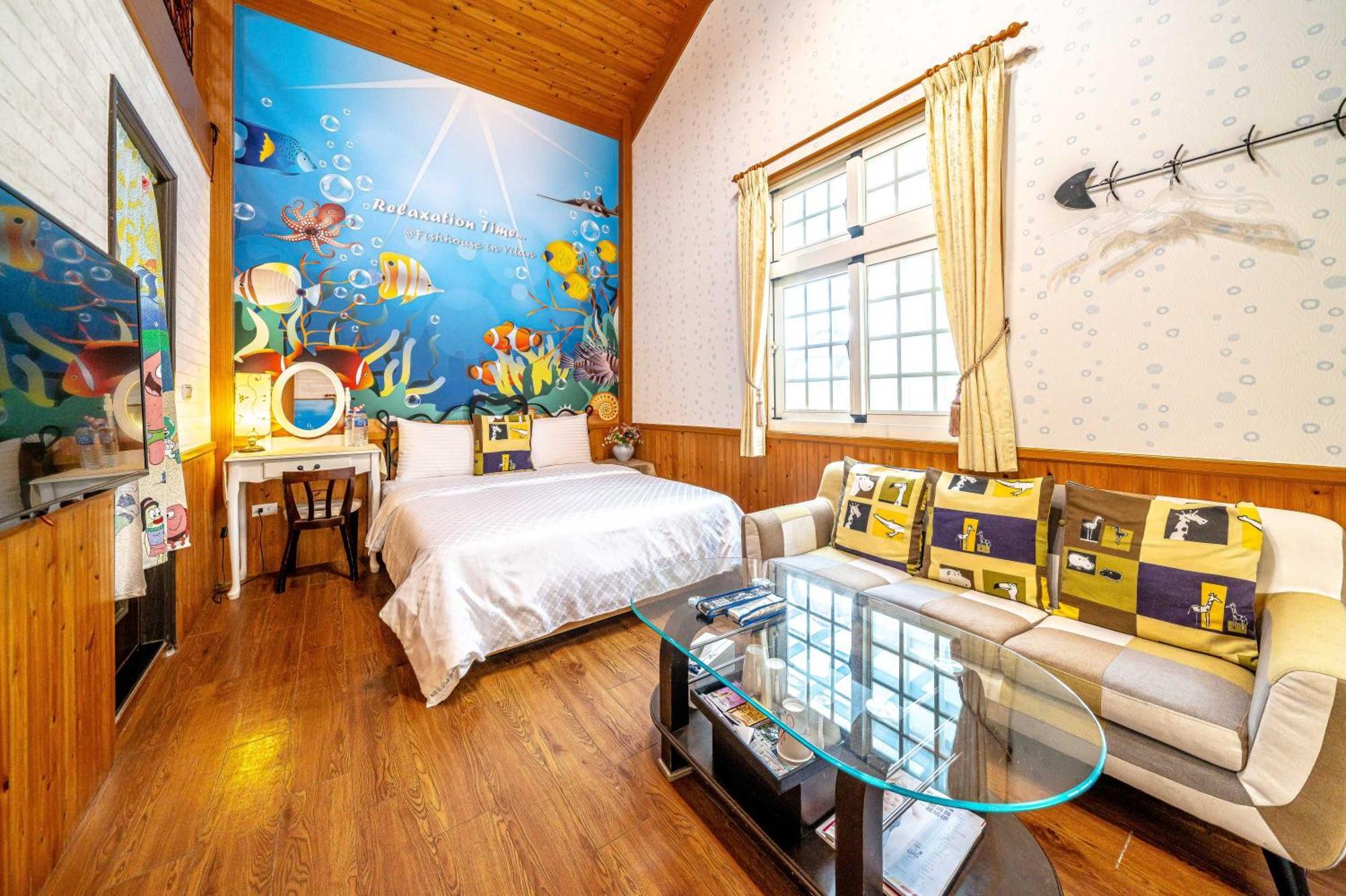 Appartement Fish House 宜蘭獨棟別墅 戲水池 生態diy 安農溪自行車 à Dongshan  Extérieur photo